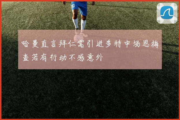 哈曼直言拜仁需引进多特中场恩梅查若有行动不感意外